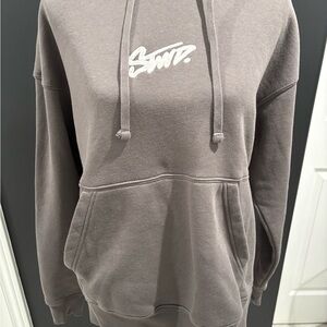 Unbranded Men's Taupe Hoodie with Script Logo